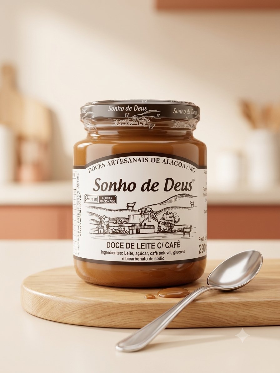 Doce de leite com café